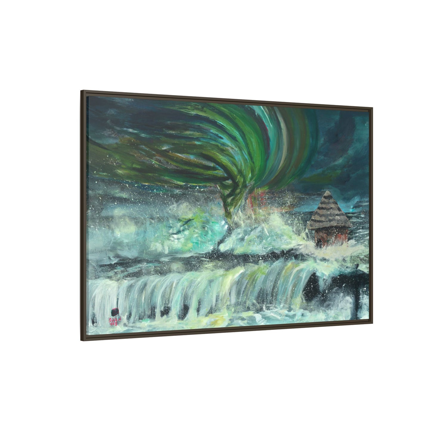 Framed Matte Canvas Print - Au Dela De Notre Souffrance (Beyond our Suffering)