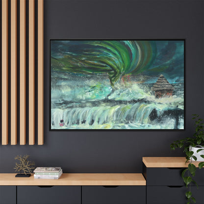 Framed Matte Canvas Print - Au Dela De Notre Souffrance (Beyond our Suffering)