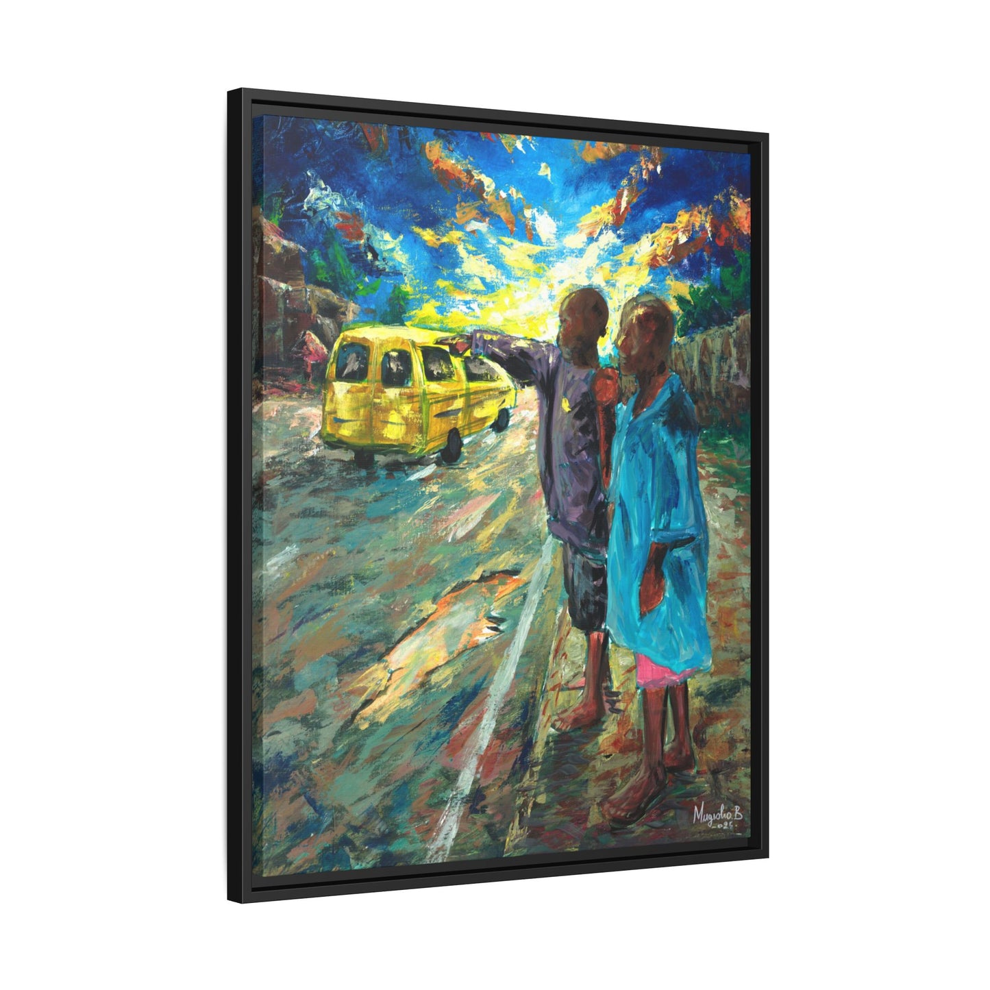Framed Matte Canvas Print — La Verite (The Truth)