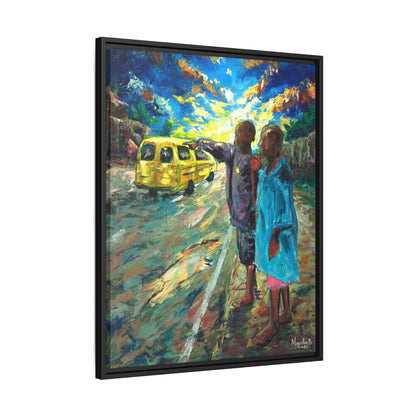 Framed Matte Canvas Print — La Verite (The Truth)