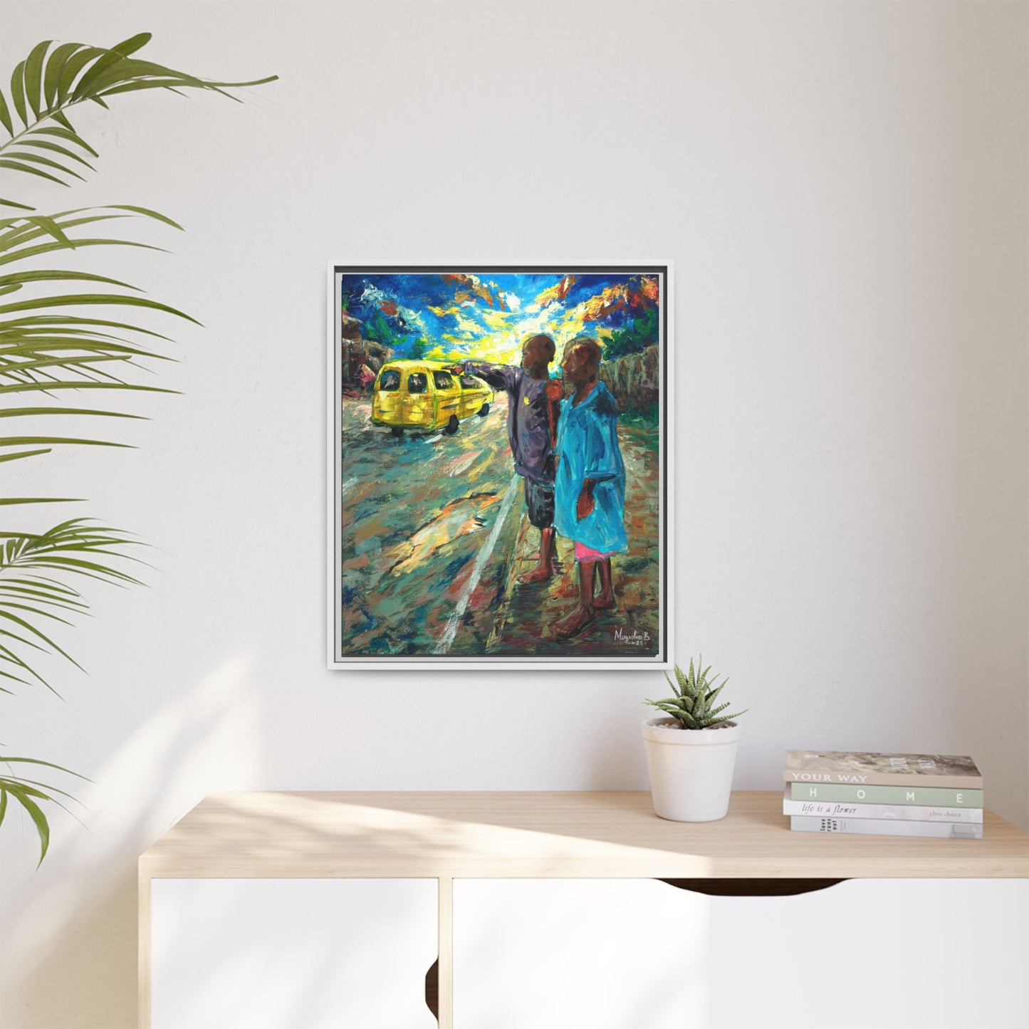 Framed Matte Canvas Print — La Verite (The Truth)