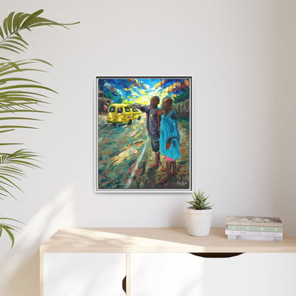 Framed Matte Canvas Print — La Verite (The Truth)