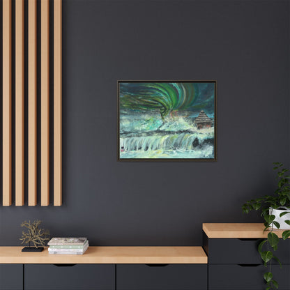Framed Matte Canvas Print - Au Dela De Notre Souffrance (Beyond our Suffering)
