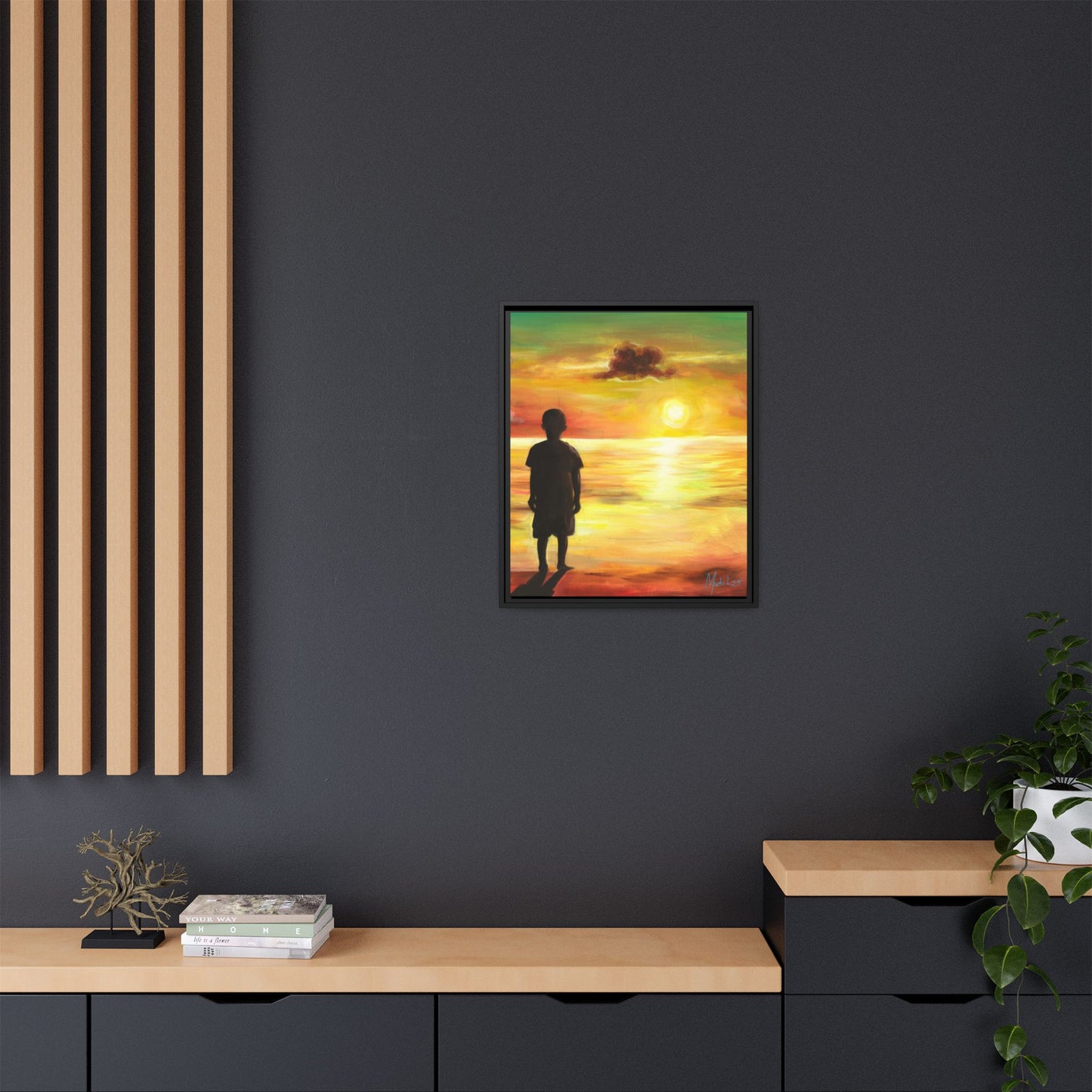 Framed Matte Canvas Print - Espoir (Hope)