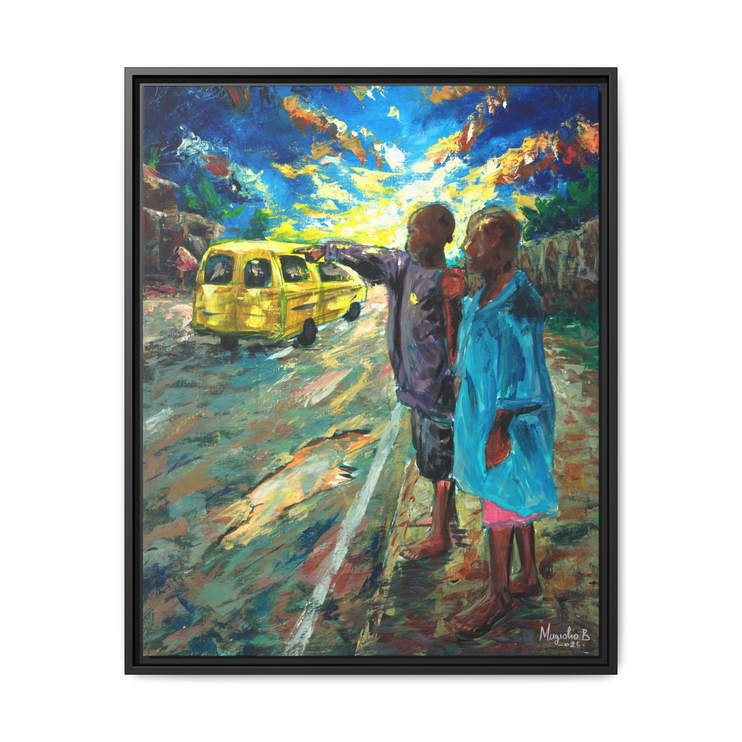 Framed Matte Canvas Print — La Verite (The Truth)