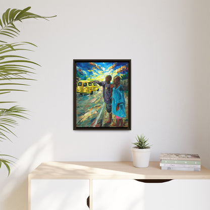 Framed Matte Canvas Print — La Verite (The Truth)