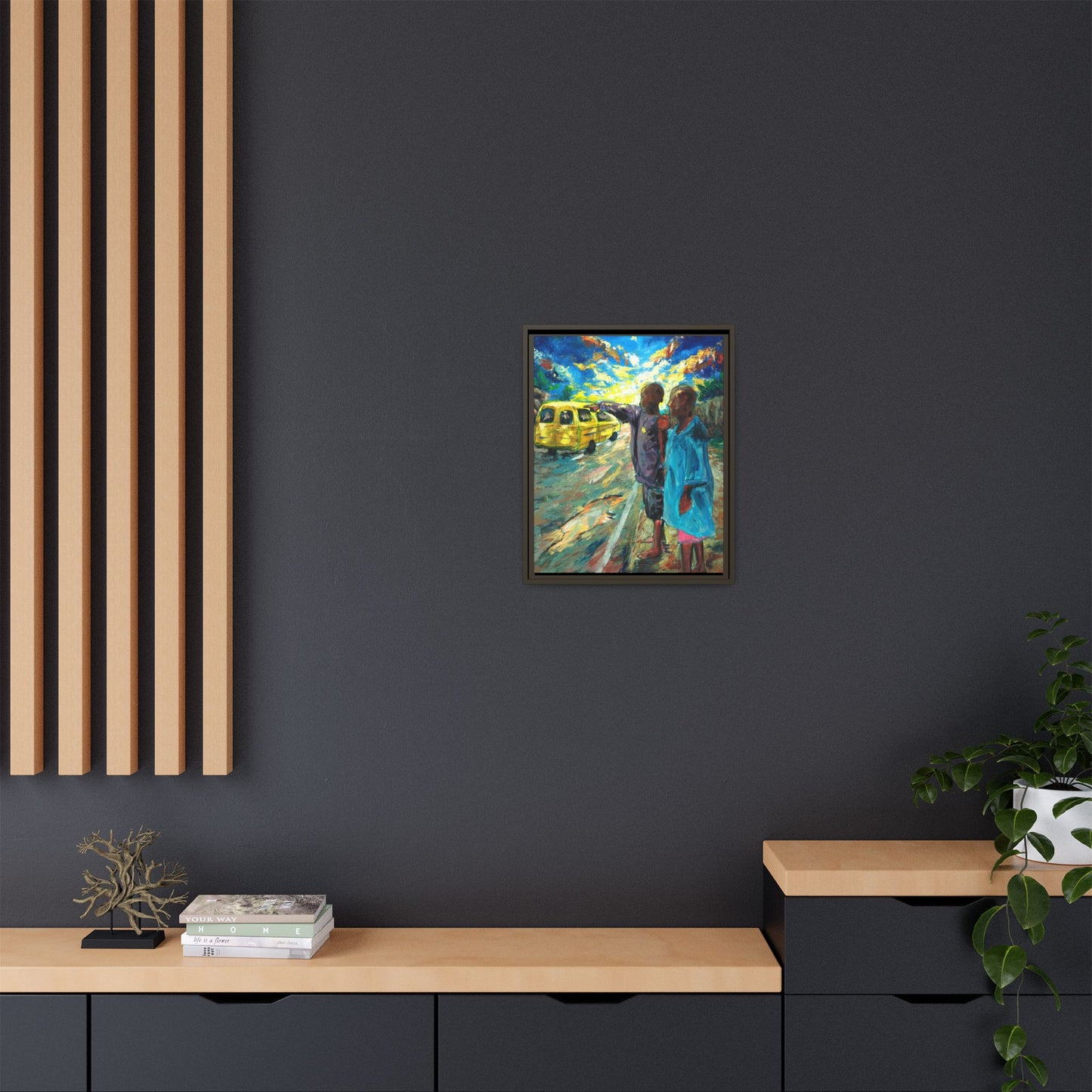 Framed Matte Canvas Print — La Verite (The Truth)