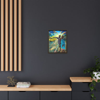 Framed Matte Canvas Print — La Verite (The Truth)