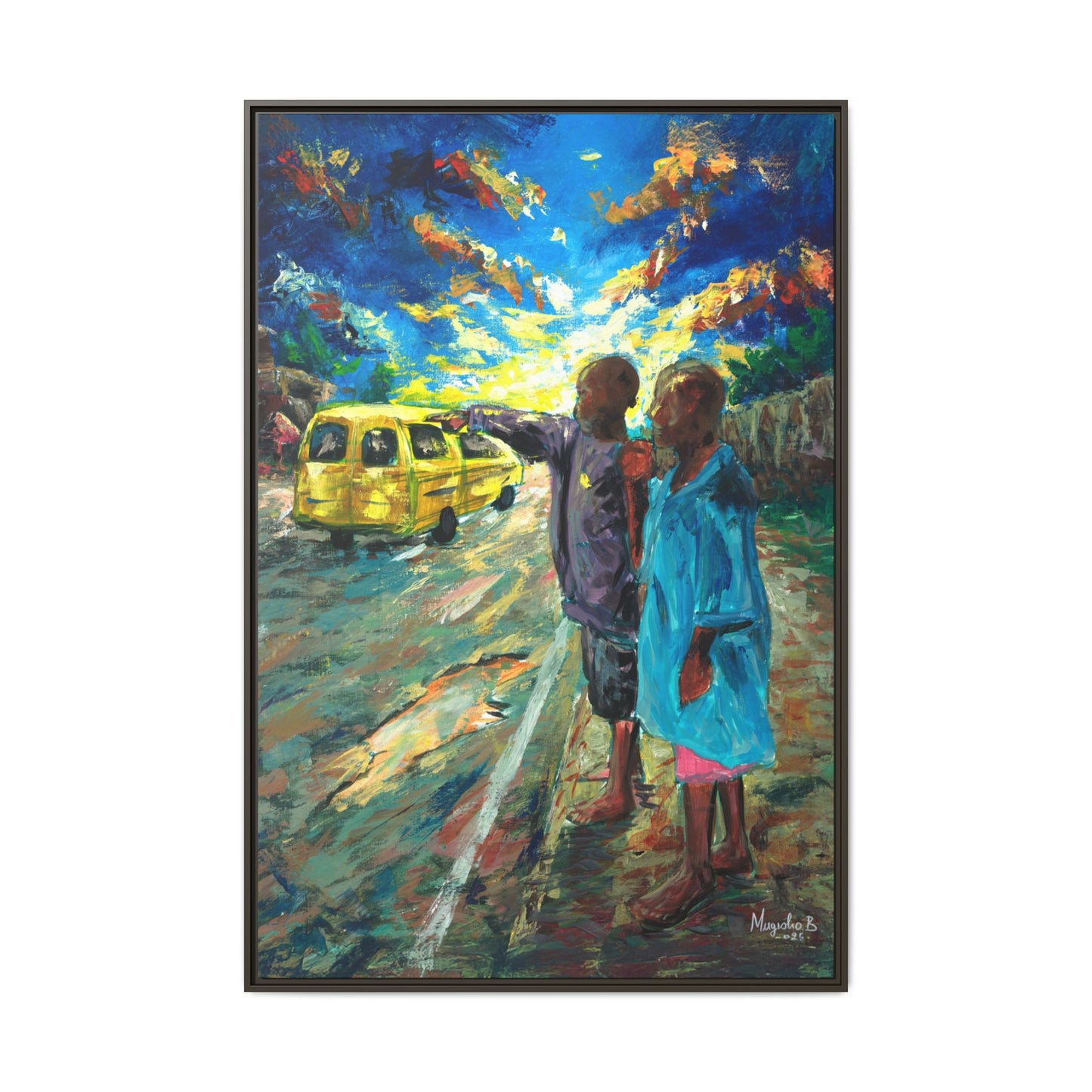 Framed Matte Canvas Print — La Verite (The Truth)