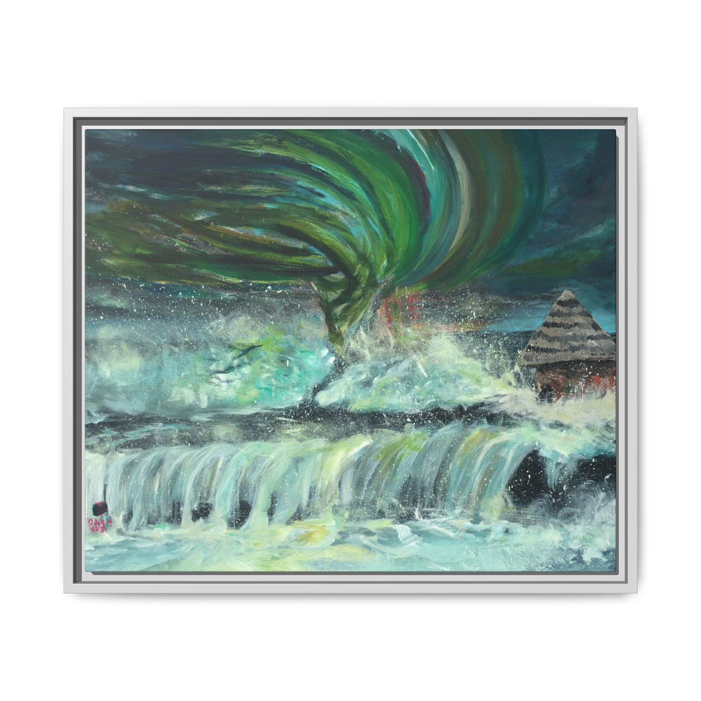 Framed Matte Canvas Print - Au Dela De Notre Souffrance (Beyond our Suffering)