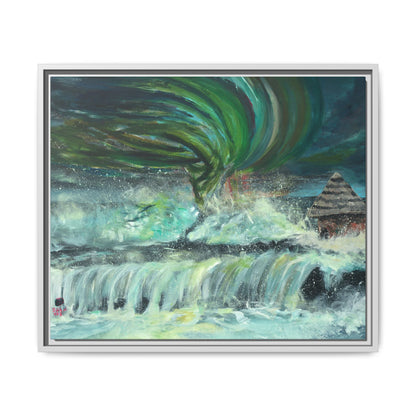 Framed Matte Canvas Print - Au Dela De Notre Souffrance (Beyond our Suffering)
