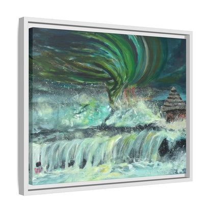 Framed Matte Canvas Print - Au Dela De Notre Souffrance (Beyond our Suffering)